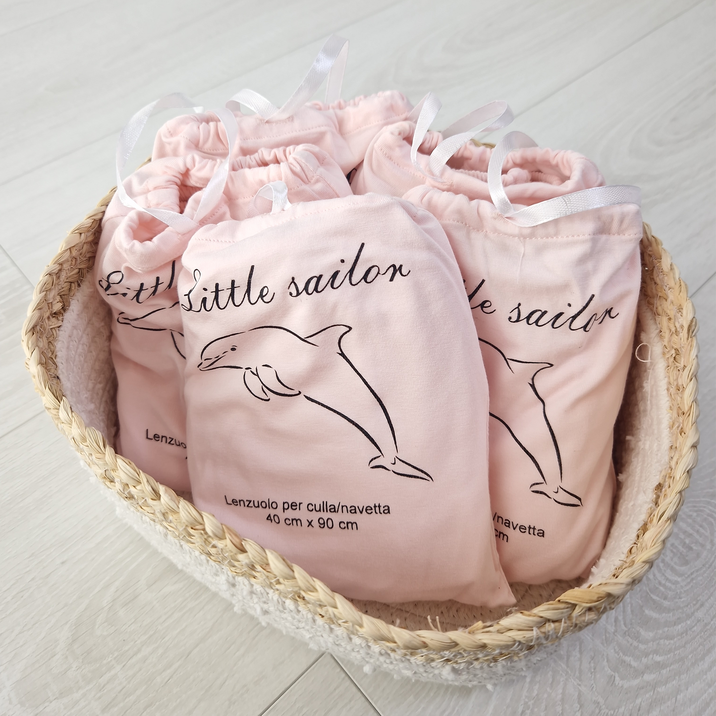 Bamboo Fitted Sheet for Carrycots - Measures 35x75cm or 40x90cm