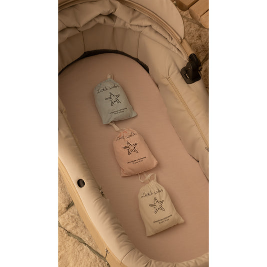 Lenzuolo con angoli per navetta cesta bebè 35x75cm o 40x90cm in bambù