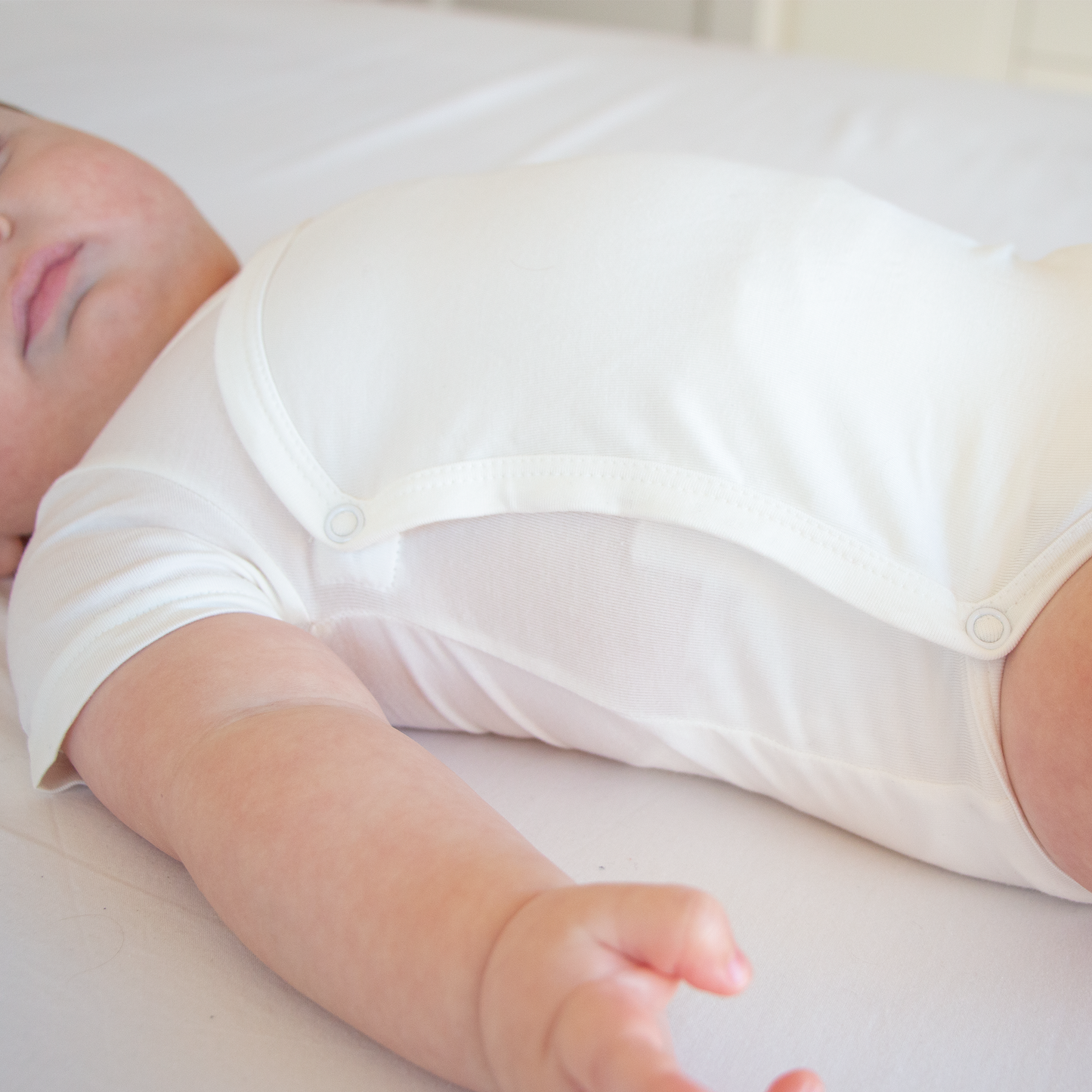 Body Incrociato in Bambù Manica Corta